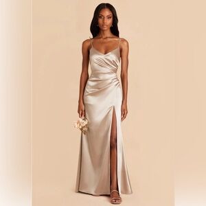 CATHERINE DRESS

SHINY SATIN NEUTRAL CHAMPAGNE